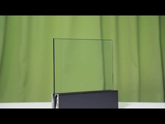 SGCC Tempered Glass U Channel Glass Balustrade Struktur Stabil Lampu LED