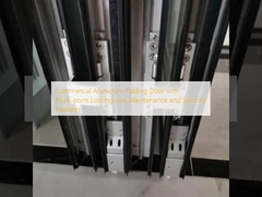Pintu Lipat Aluminium Komersial dengan Kunci Multi-Point Low Maintenance dan Fitur Keamanan