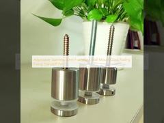 Pengaturan stainless steel tanpa rangka dinding Mount Glass Railing Fixing Standoff Pin
