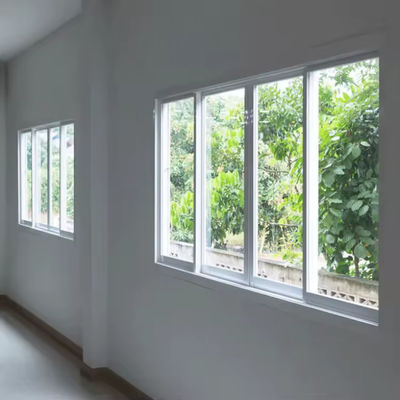 Jendela geser dengan kaca terisolasi dengan rangka aluminium kedap suara komersial