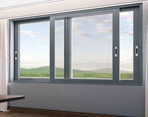 Outdoor Hurricane Resistant Slimline Aluminium Pintu Luncur Fluorocarbon Spraying