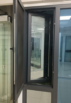 Customized Inward Swing Casement Windows Mudah Bersih Untuk Bangunan Komersial