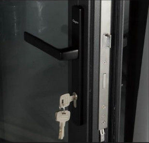 Modern Interior Patio Kaca Waterproof Slide And Fold Aluminium Bifold Door System Untuk Rumah Resto