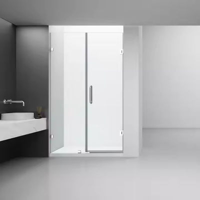 Desain tanpa bingkai Mudah Instalasi 8mm Double Glass Pintu Geser Shower