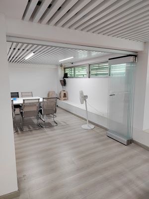 Fluorocarbon Spraying Aluminium Pintu Lipat Geser Dengan Pemutus Termal