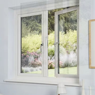 New Design Aluminium Casement swing Window Dengan Tempered Glass