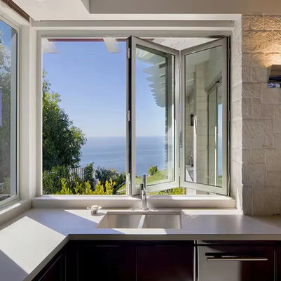 Custom Balkon Aluminium Lapisan Jendela Tempered Insulated Lapisan Kaca Jendela