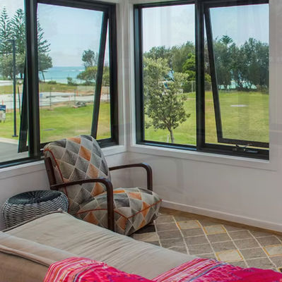 High Security Aluminium Frame Tilt And Turn Window dengan Single Awing