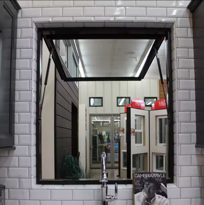 High Security Aluminium Frame Tilt And Turn Window dengan Single Awing