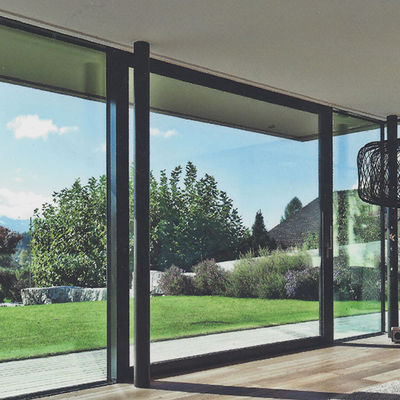 Heavy Duty Aluminium Sliding Door Insulated Tempered Glass Patio Sliding Doors