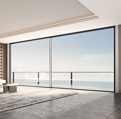 Mudah Instalasi Aluminium Pintu Luncur Internal Disesuaikan 1.8 Aluminium Pintu Luncur