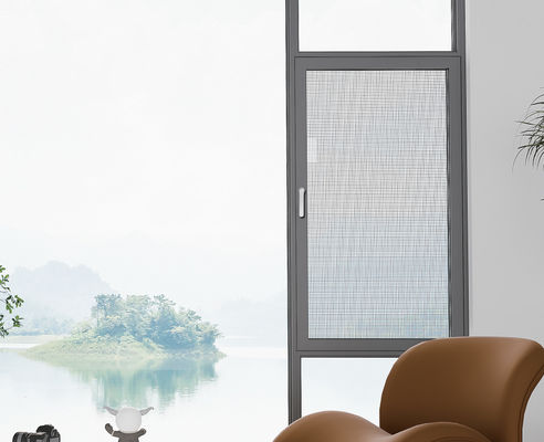 Jendela Casement Aluminium tahan lama dengan kaca terisolasi tempered dan kaca lapis