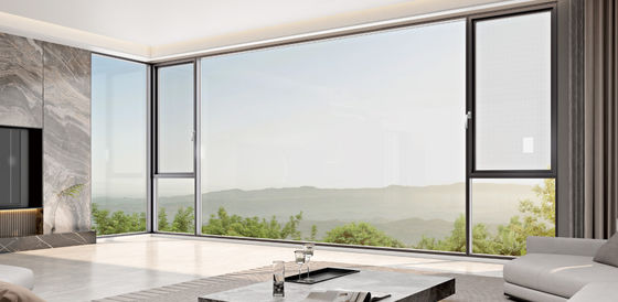 Jendela Casement Aluminium tahan lama dengan kaca terisolasi tempered dan kaca lapis