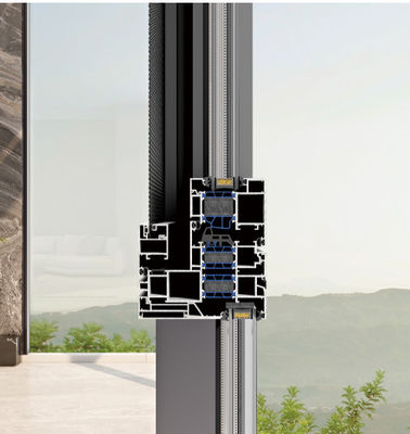 Aluminium tahan lama Swing Open Window Dengan Laminated Glass Dan Tempered Insulated Glass