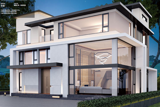 Aluminium Casement Open Window Dengan Tempered Insulated Glass Dan Tempered Laminated Glass