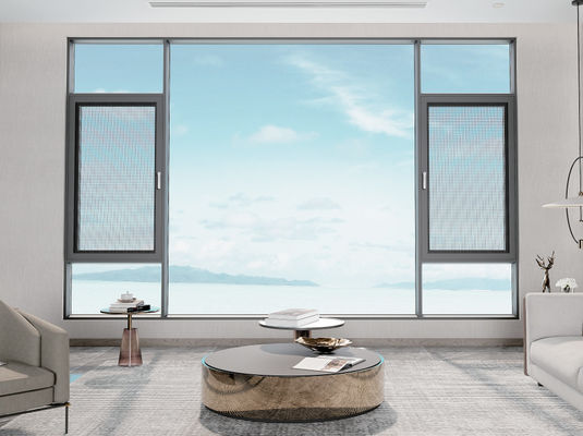 Perbaikan Mudah Aluminium Swing Window Corrosion Resistant Swing Glass Window