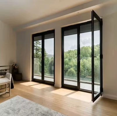 Heavy Duty Aluminium Frame Swing Door Thermal Break Perbaikan mudah