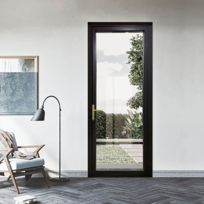 Keamanan Aluminium Frame Swing Door disesuaikan dengan Lapisan Fluorocarbon