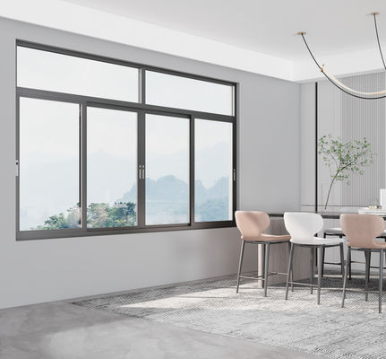 SZG Powder Coated Sliding Aluminium Window Dengan Multi Point Locking System Dan Hardware