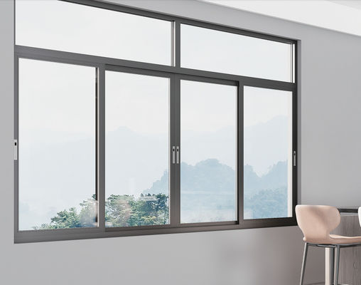 SZG Powder Coated Sliding Aluminium Window Dengan Multi Point Locking System Dan Hardware