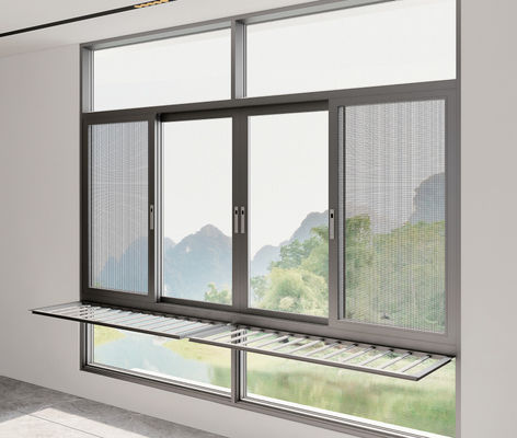 Mudah Pemasangan Aluminium Jendela geser Residential untuk udara dalam ruangan yang segar