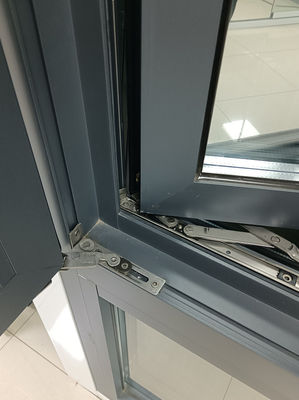 Jendela Swing Aluminium Rumahan Mudah dibersihkan Jendela terbuka ke dalam
