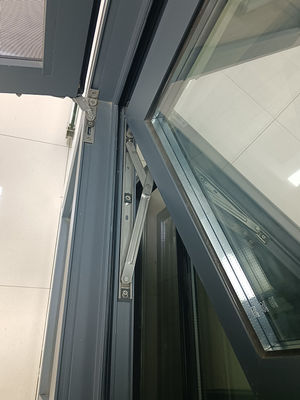 Customized Inward Swing Casement Windows Mudah Bersih Untuk Bangunan Komersial