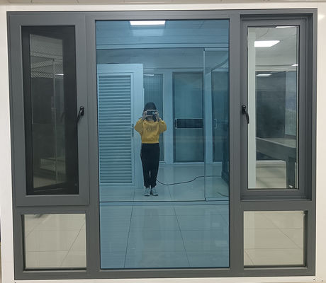 Anodized Aluminium Finished Swing Window Customized Aluminium Casement Windows