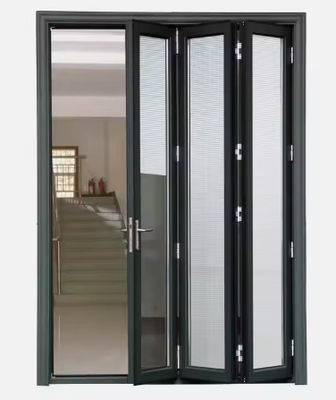 Eco Friendly Aluminium Pintu Lipat Kantor Termal Break Pintu Lapisan Patio