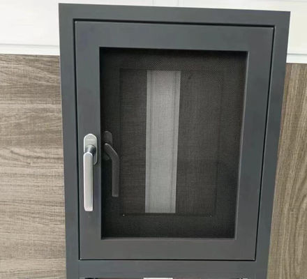 Aluminium Swing Sash Window Fluorocarbon Spraying Dengan Kaca Laminasi