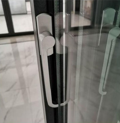 Pintu Lipat Aluminium Tahan Korosi Pintu Termal Break Pintu Bifold Aluminium Slimline