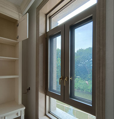 Double Glazed Aluminium Swing Window Customized Swing Glass Window