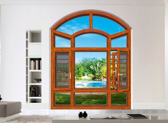 Powder Coated Tilt Turn Aluminium Windows Disesuaikan Dengan Perlindungan Serangga