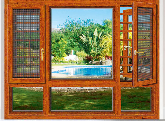 Powder Coated Tilt Turn Aluminium Windows Disesuaikan Dengan Perlindungan Serangga
