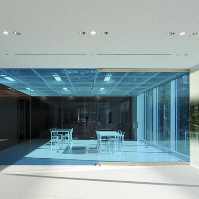 Komersial Frameless Kaca Kantor Dinding customizable Kaca berwarna