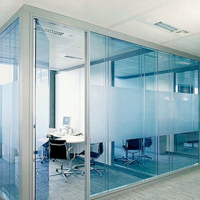 Kaca berwarna-warni Interior Kaca Partisi Penggunaan rumah dengan bingkai aluminium