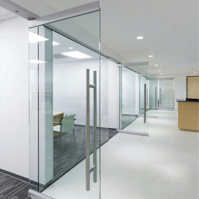 Aluminium Profil Heavy Duty Sliding Glass Room Dividers dengan Desain Modern
