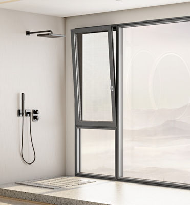 Jendela Aluminium Bertahan Cuaca dengan Perlindungan Keamanan