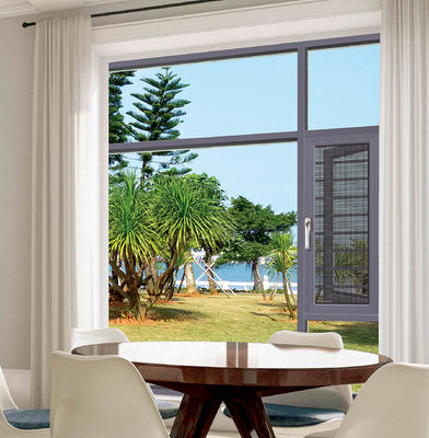 Jendela Aluminium Bertahan Cuaca dengan Perlindungan Keamanan