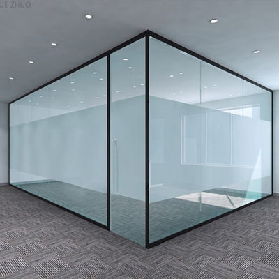Aluminium Frame Kaca Cubicle Dinding Dimensi Disesuaikan Dengan Pintu
