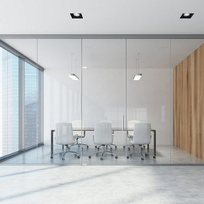 Fleksibel Kaca Partisi Dinding Frame Aluminium Soundproof Partisi Kantor