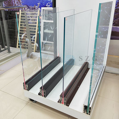 SZG U Channel Frameless 12mm Glass Balcony Railings Gedung Hunian