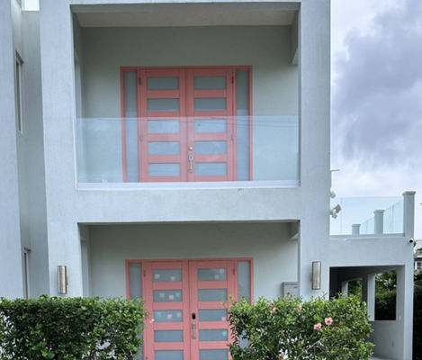 SZG U Channel Frameless 12mm Glass Balcony Railings Gedung Hunian