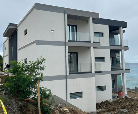 Black Aluminium U Channel Glass Railing Stable Aluminium Glass Railing