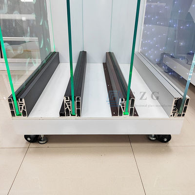 Black Aluminium U Channel Glass Railing Stable Aluminium Glass Railing