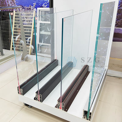 Black Aluminium U Channel Glass Railing Stable Aluminium Glass Railing
