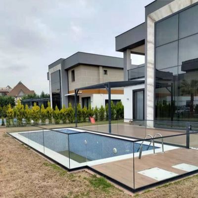 Modern Desain Kaca Pagar Balkon Handrail U Channel Glass Railing Untuk Indoor Outdoor