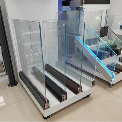 Pemandangan Terbuka Balkon Balustrade Balustrade Kaca U Saluran Dengan Lampu LED