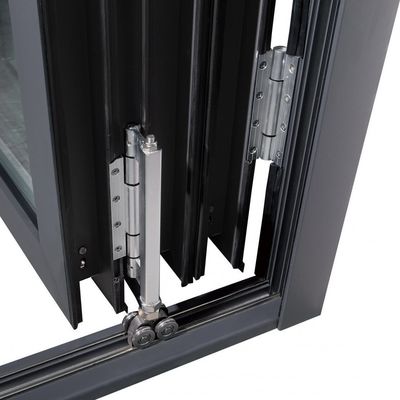 Jendela Lipat Aluminium Kaca Tempered di Batu Ek Emas untuk Pusat Konvensi