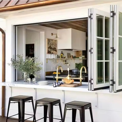 Jendela kaca temperasi baja/aluminium dengan pemasangan yang mudah dan perawatan permukaan yang dapat disesuaikan